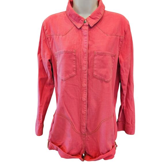 Prophecy jumpsuit wildfire one teaspoon button front grunge pink sz Small EUC - Picture 1 of 12